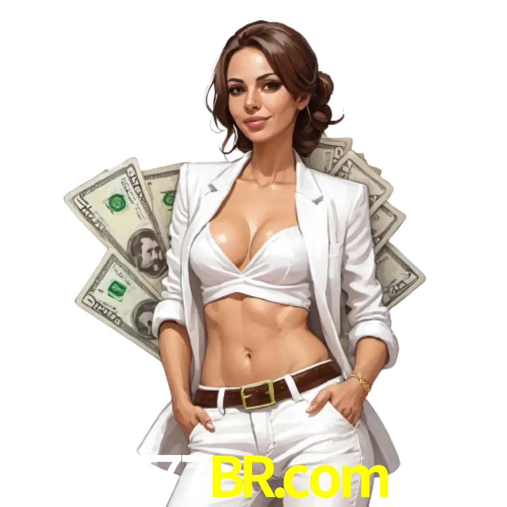 woman with money playing in 777br bet casino